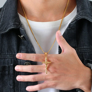 Crucifix Pendant with Necklace