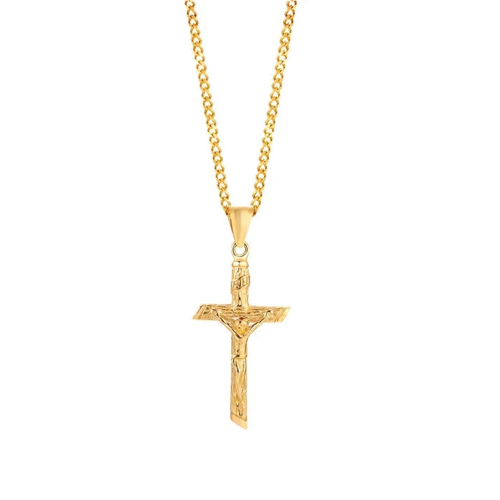 Crucifix Pendant with Necklace
