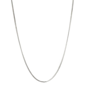 Box Chain Necklace Silver