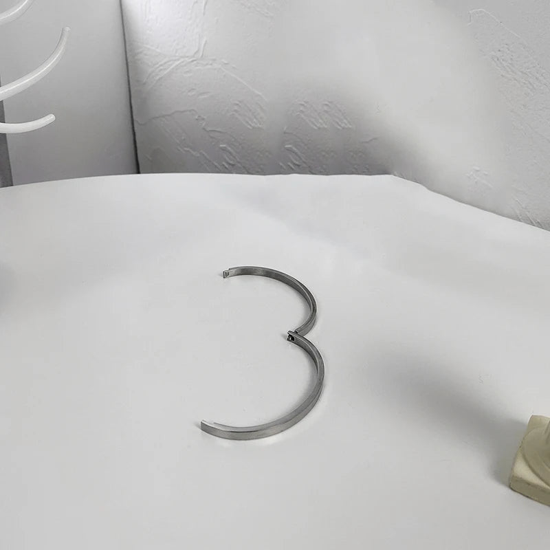 Classic Engraved Bangle Bracelet Silver