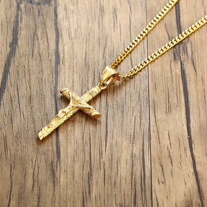 Crucifix Pendant with Necklace