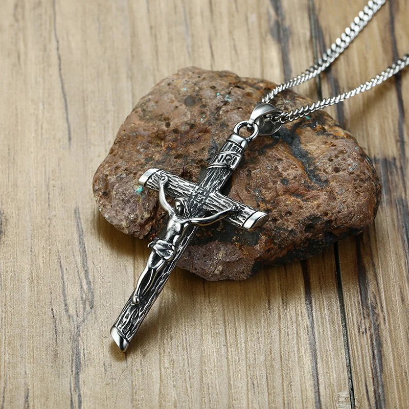 Crucifix Pendant with Necklace