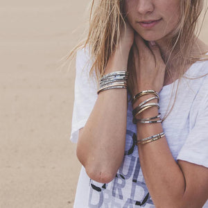 Engraved Custom Cuff Bracelet Rose Gold